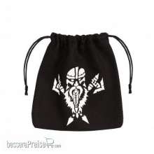 Q-Workshop QWSBDWA101 - Dwarven Black & white Dice Bag