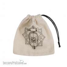 Q-Workshop QWSBDWA102 - Dwarven Beige & black Basic Dice Bag