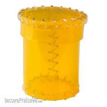 Q-Workshop QWSCAOP202 - Age of Plastic Yellow Dice Cup (PVC)