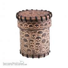 Q-Workshop QWSCSKU101 - Skull Beige Leather Dice Cup