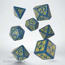 Q-Workshop QWSSARC01 - Arcade Blue & yellow Dice Set