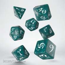 Q-Workshop QWSSCLE04 - Classic RPG Stormy & white Dice Set