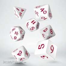 Q-Workshop QWSSCLR04 - Classic Runic White & red Dice Set