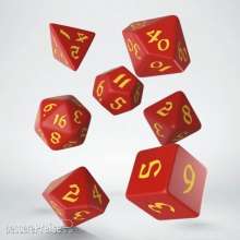 Q-Workshop QWSSCLR23 - Classic Runic Red & yellow Dice Set (7)