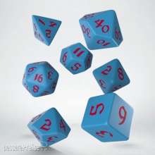 Q-Workshop QWSSCLR2D - Classic Runic Blue & red Dice Set (7)