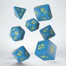 Q-Workshop QWSSCLR2E - Classic Runic Blue & yellow Dice Set (7)