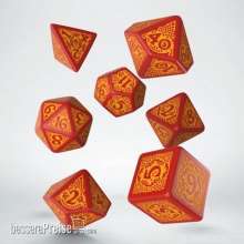 Q-Workshop QWSSDRS01 - Dragon Slayer Red & orange Dice Set