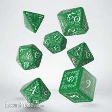 Q-Workshop QWSSELV03 - Elvish Green & white Dice Set