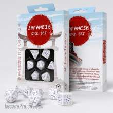 Q-Workshop QWSSKAN02 - Japanese Dice Set: Blue Star Lotus