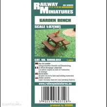 Railway Miniatures RMH0-012 - RMH0:012 Garden Bench - Railway Miniatures