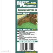Railway Miniatures RMH0-015 - RMH0:015 Garden Partition III - Railway Miniatures