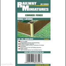 Railway Miniatures RMH0-022 - RMH0:022 Corner Fence - Railway Miniatures