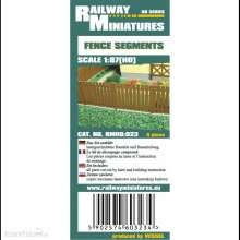 Railway Miniatures RMH0-023 - RMH0:023 Fence Segments - Railway Miniatures