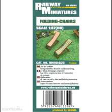 Railway Miniatures RMH0-030 - RMH0:030 Folding Chairs - Railway Miniatures