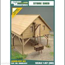 Railway Miniatures RMH0-037 - RMH0:037 Store Shed - Railway Miniatures