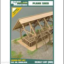 Railway Miniatures RMH0-038 - RMH0:038 Plank Shed - Railway Miniatures