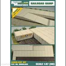 Railway Miniatures RMH0-065 - RMH0:065 Railroad Ramp - Railway Miniatures