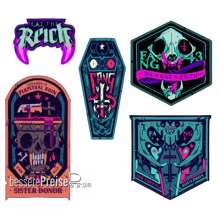 Rowan, Rook & Decard RRD700126 - Eat The Reich patch pack (5 patches)