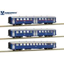 Sudexpress S1103 - Set 3 carruagens (2 classe salão + 2 classe salão + 1 classe salão)