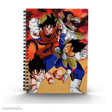 SD Toys SDTDRB25322 - Dragon Ball Z Notizbuch mit 3D-Effekt Goku vs Vegeta