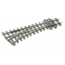 Peco SL-E492 - H0e Code 80 Anschlussgleis-Weiche links 19,5°