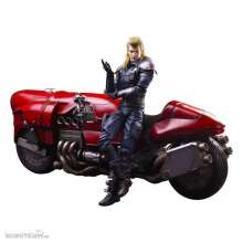 Square-Enix SQE36049 - Final Fantasy VII Remake Play Arts Kai Actionfigur & Fahrzeug Roche & Bike