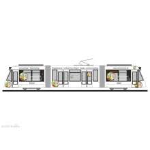 Rietze STRA01201 - Siemens Combino Verkehrsbetriebe Nordhausen - Seniorenwerk, 1:160