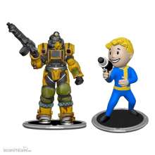 Syndicate Collectibles SYN-2631505-C - Fallout Minifiguren 2er-Pack Set A Excavator & Vault Boy (Gun) 7 cm