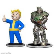 Syndicate Collectibles SYN-2631550-C - Fallout Minifiguren 2er-Pack Set F Raider & Vault Boy (Strong) 7 cm