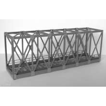 Modellbau Laffont T4511 - Fachwerk-Kastenbrücke 1-gleisig graphitgrau