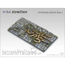 TableTop Art TTA100101 - Tribal Stonefloor I 100x50mm Streitwagen