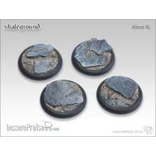 Tabletop-Art TTA100216 - Shaleground Bases - 40mm Round Lip (2)