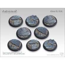 Tabletop-Art TTA100225 - Shaleground Bases - 40mm Round Lip DEAL (8)