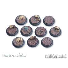 Tabletop-Art TTA110012 - Pirate Ship Bases - 30mm Round Lip (10)