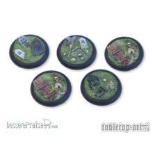 Tabletop-Art TTA110031 - Undead Ground Bases - 40mm Round Lip (5)