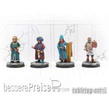 Tabletop-Art TTA200288 - Townsfolk Miniatures - Merchants Set 1 (4)