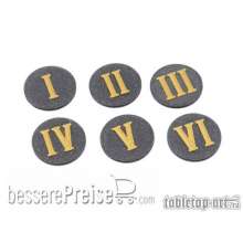 Tabletop-Art TTA501066 - Objective Marker 25mm - BlackGlitter/Gold (6)