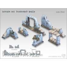 TableTop Art TTA601031 - Terrain Set - Destroyed Walls