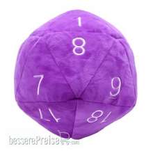 Ultra Pro Neu UP15475 - UP - Dice - Jumbo D20 Novelty Dice Plush in Purple with White Numbering