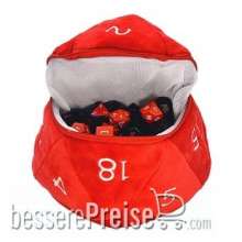 Ultra Pro Neu UP18398 - UP - Red and White D20 Plush Dice Bag for Dungeons & Dragons