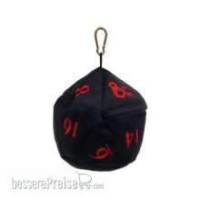 Ultra Pro Neu UP18786 - UP - D20 Plush Dice Bag - Dungeons & Dragons - Black and Red