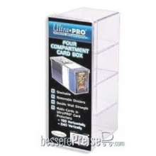 Ultra Pro UP81163 - 4-Compartment Card Box - Clear