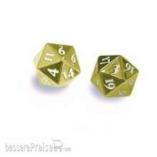 UP UP85089 - UP - Dice - Heavy Metal D20 2-Dice Set - Gold