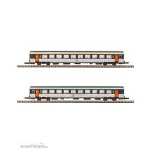 Azar Models V01-ORP1 - CORAIL passenger cars x2 - origin livery - 1st class + 2nd class - SNCF