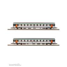 Azar Models V01-ORP2 - CORAIL passenger cars x2 - origin livery - 2nd class - SNCF