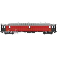 REE Modeles VB-079 - POSTAL OCEM 21,6 m Era II - PAyi dark red, grey roof, ladder, Bogie Y2 N°43502 MIDI