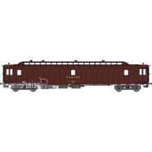 REE Modeles VB-087 - POSTAL OCEM 21,6 m Era IV - PAz brown PTT, grey roof, black frame, Bogie Y2 N°50 87 00 47 210-3 SNCF