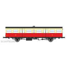 REE Modeles VB-246 - Southwest Car, long gutters, modern lantern holder, Red and Cream Railcar Era III B