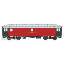 REE Modeles VB-247 - POSTAL OCEM 16 m Era III A PAmyi dark red, light grey roof, Bogie Y2, N° 45907