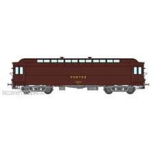 REE Modeles VB-254 - ALLEGE 16 m Era IV War German Transformation PEZ brown PTT, grey frame, bogie Y2, N° 50 87 00-47 915-4